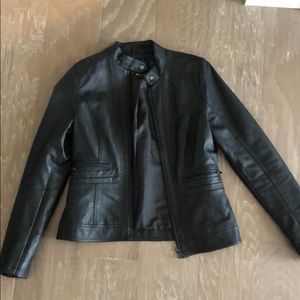 Faux leather jacket